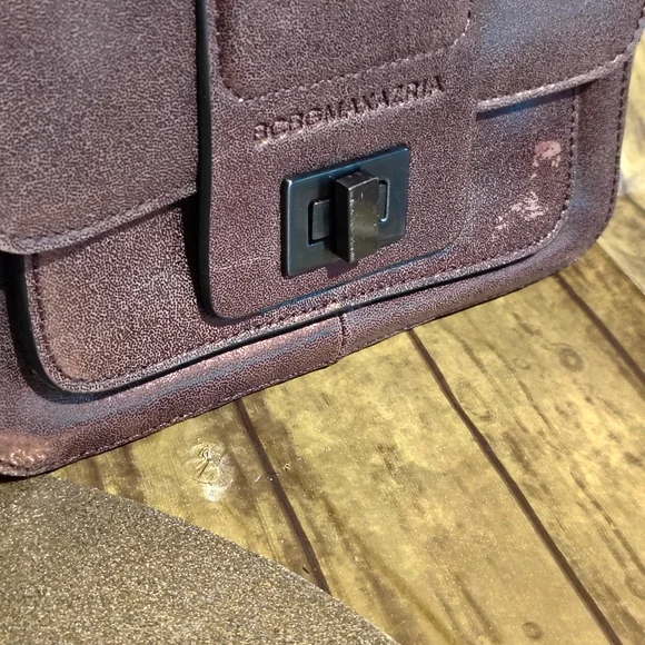 BCBGMAXAZRIA Brown Metallic Crossbody Bag - Picture 2 of 8